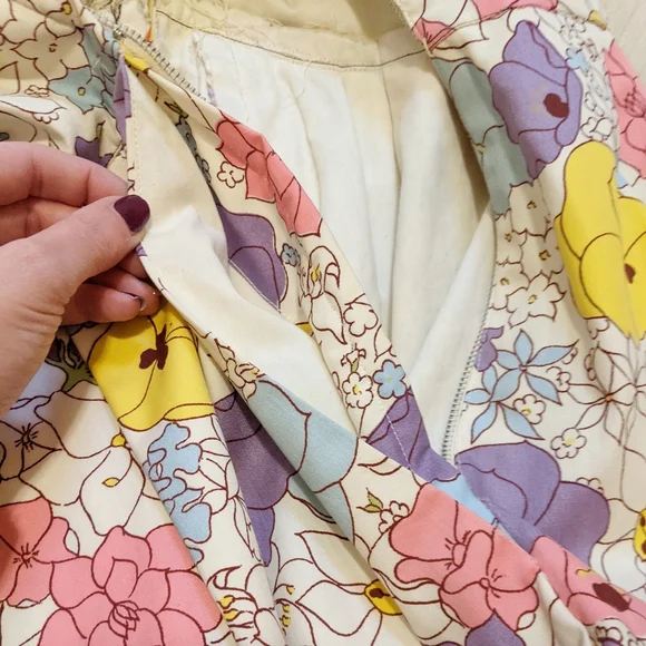 Vintage 50's Brigance Sports Maker floral dress. Size 4 - Picture 10 of 11